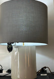 Grey Silk Lampshade