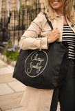 Always Sunday Large Black Tote Bag