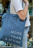 More Than a Store Blue Tote Bag