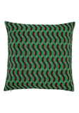 Green Twisted Geometric Cushion Collection