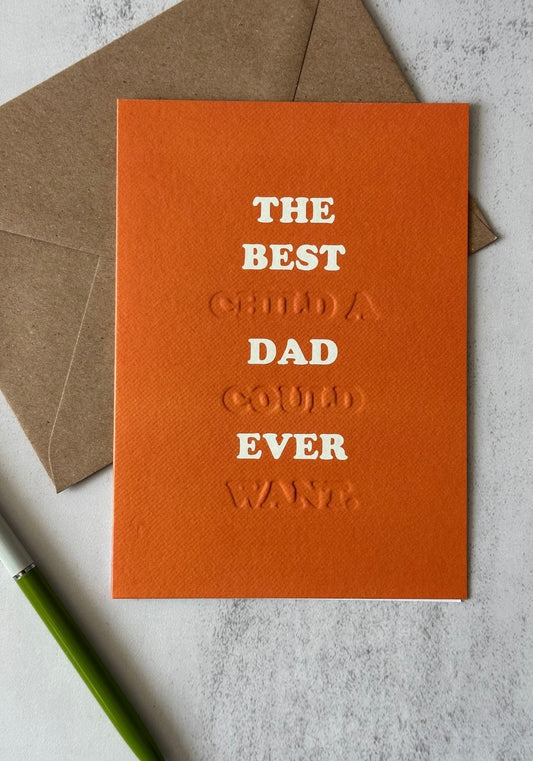 Best Dad Ever Greetings Card