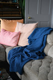 Snuggle Stonewashed Throw - Cool Colour Collection