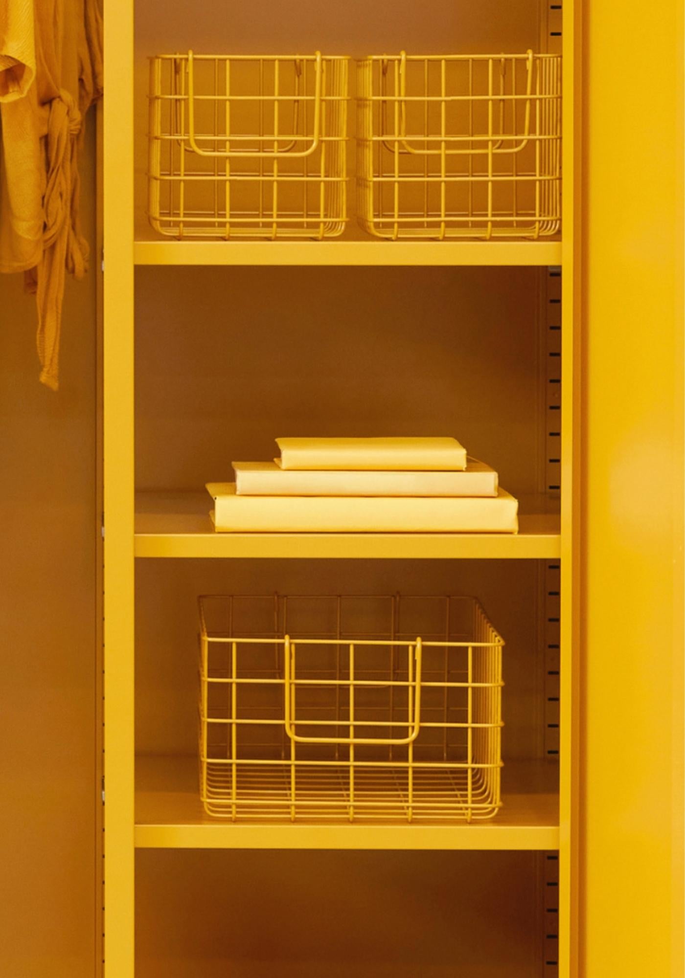 Set of Three Mustard Yellow Baskets - by Mustard Made
