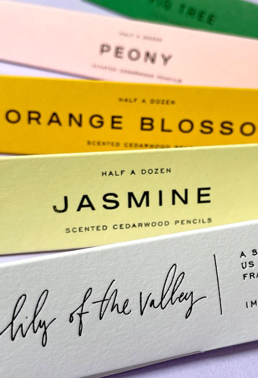 Set of Six Jasmine Scented Pencils