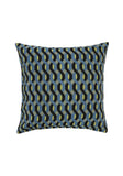 Blue Twisted Geometric Cushion Collection