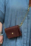 Roxi Leather Chain Link Shoulder/ Belt Bags