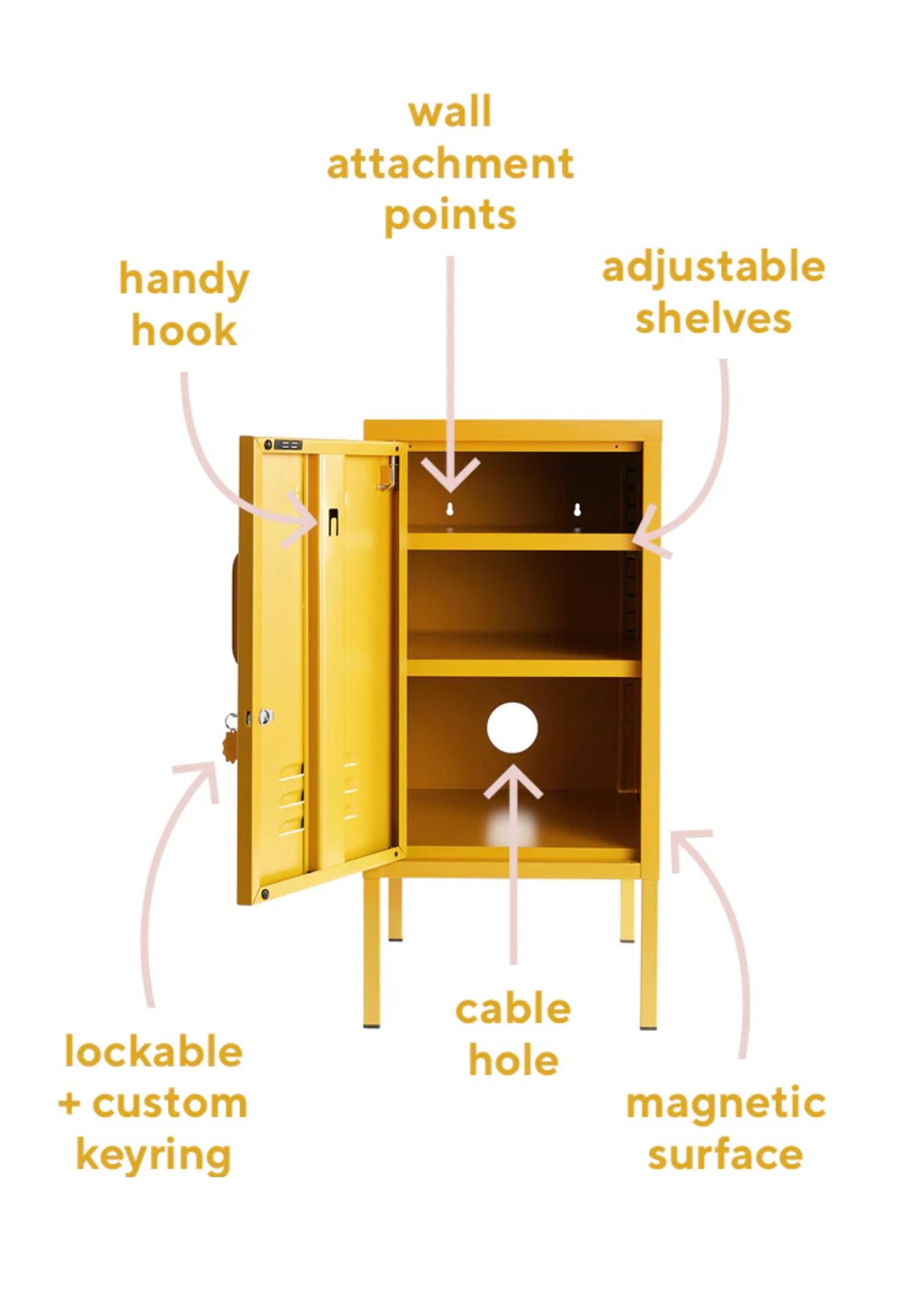 The Mustard Yellow Shorty Locker - by Mustard Made