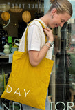 Always SUNDAY Mustard Yellow Tote Bag