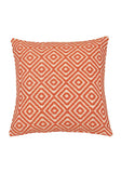 Orange Woven Diamond Cushion Collection