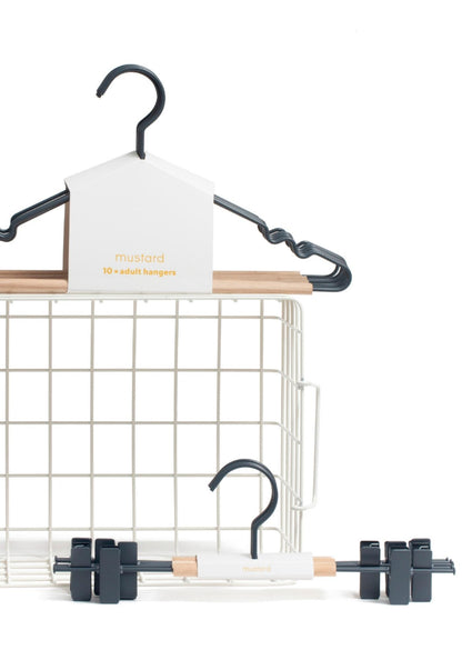 Slate Grey Clip Hangers - by Mustard Made