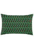 Green Twisted Geometric Cushion Collection