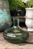 Green Recycled Glass Textured Vase