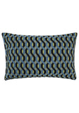 Blue Twisted Geometric Cushion Collection