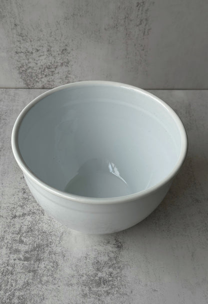 White Enamel Mixing Bowl