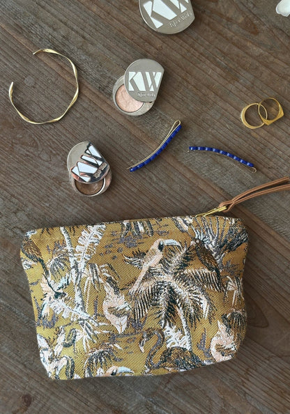 Ochre Flamingo Pouches