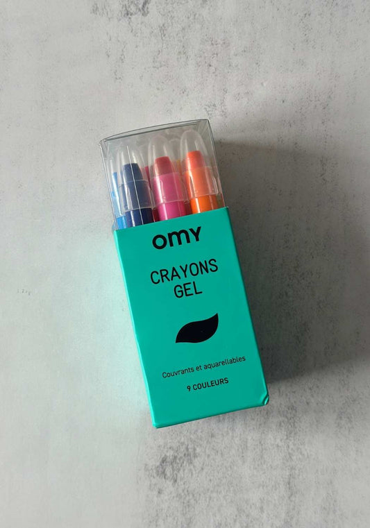 Set of Nine Gel Crayons