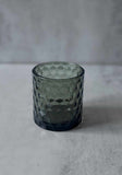 Photophore en verre gris fumé
