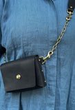 Roxi Leather Chain Link Shoulder/ Belt Bags