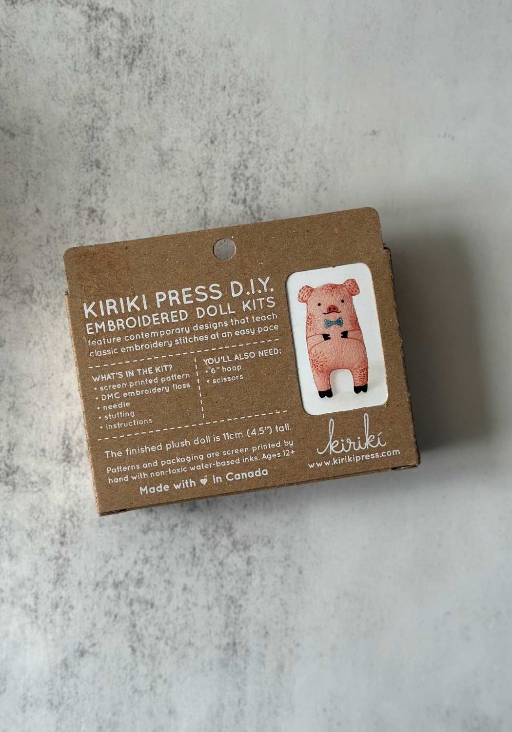 Kits de broderie de poupées en peluche animales