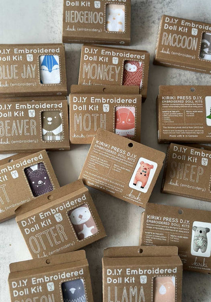 Kits de broderie de poupées en peluche animales
