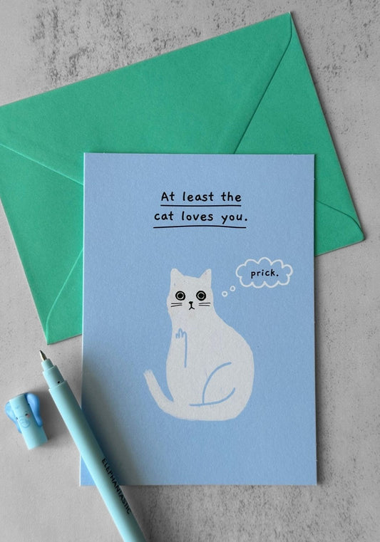 The Cat Loves You Greetings Card