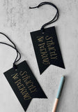 Strictly No Peeking Gift Tag