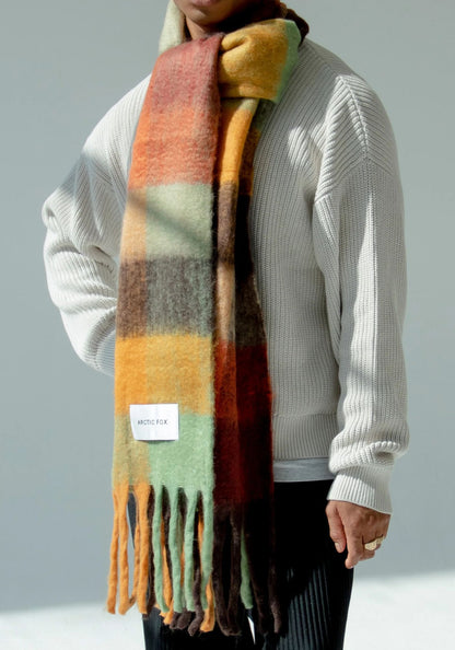 Kyoto Gardens Check Scarf by Arctic Fox