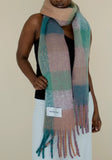 Purple & Teal Check Scarf