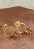 Carnelian and Citrine Earrings