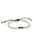 Triple Bead Black Onyx Bracelet