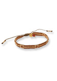 Carnelian Woven Beaded Bracelet