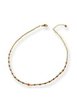 Carnelian Glass Beaded Necklace