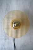 Amber Glass Round Wall Light