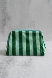 Green Striped Wash Bags