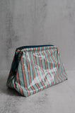 Blue and Pink Striped Wash Bags