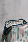 Blue and Pink Striped Wash Bags