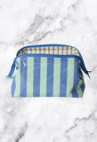 Blue Striped Wash Bags