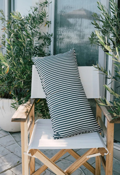 Navy Striped Indoor/ Outdoor Cushions