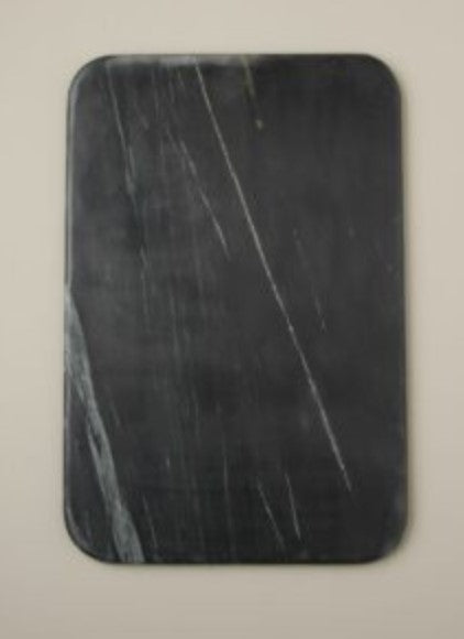 Servierplatten aus schwarzem Marmor 