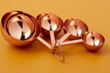 Copper Rounded Measuring Cups