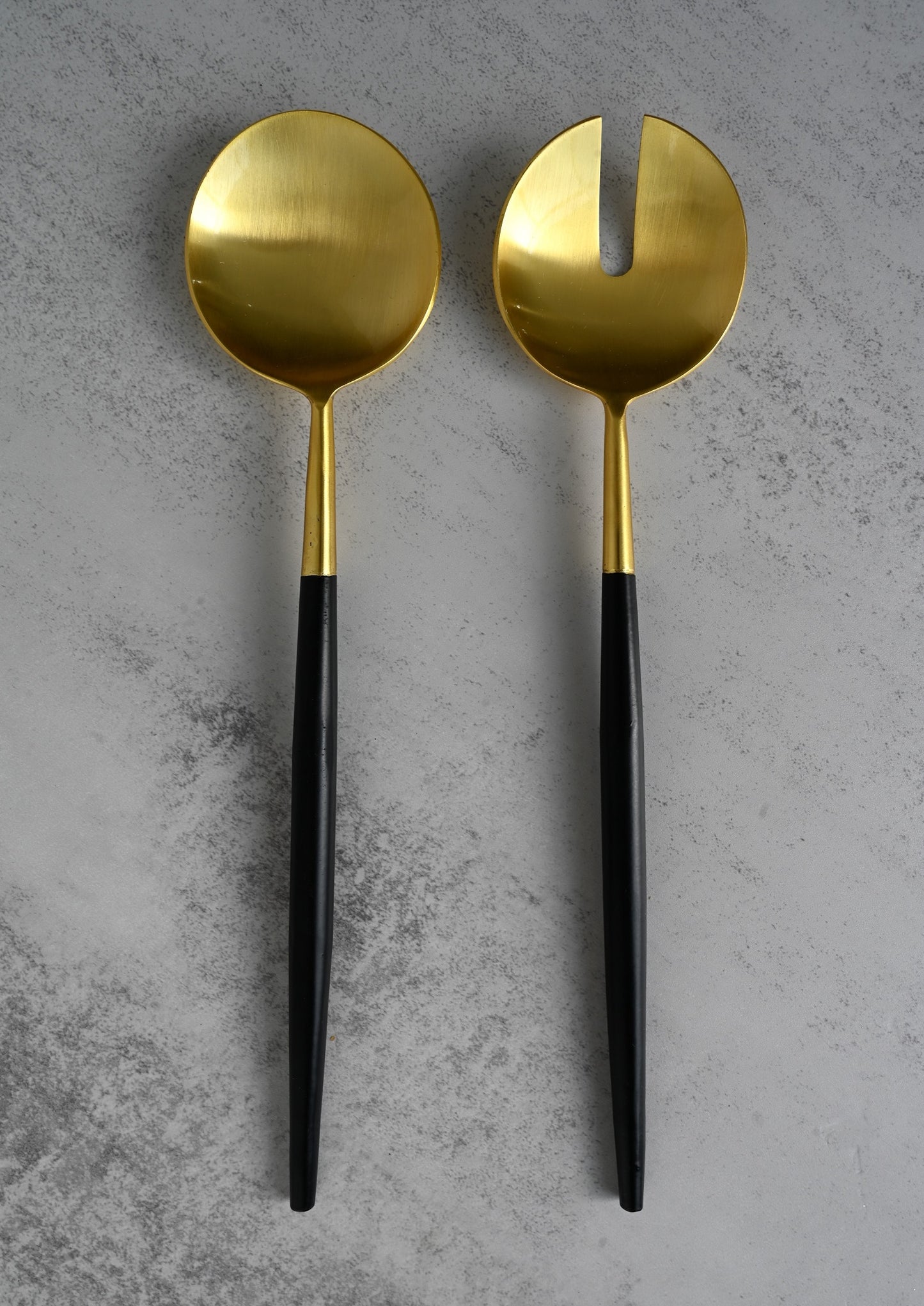 Black & Gold Salad Servers