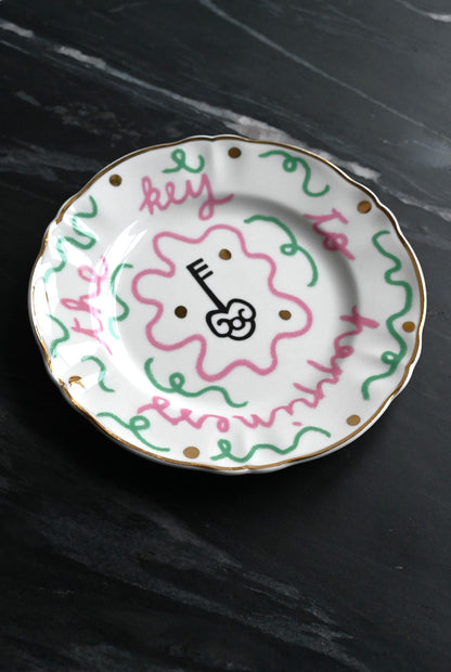The Key to Happiness Small Plate