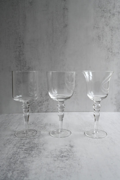 Set of Six Art Nouveau Wine Glasses