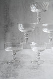 Set of Six Art Nouveau Champagne Coupes
