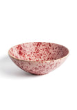 Pink Hand Painted Large Ceramic Bowl