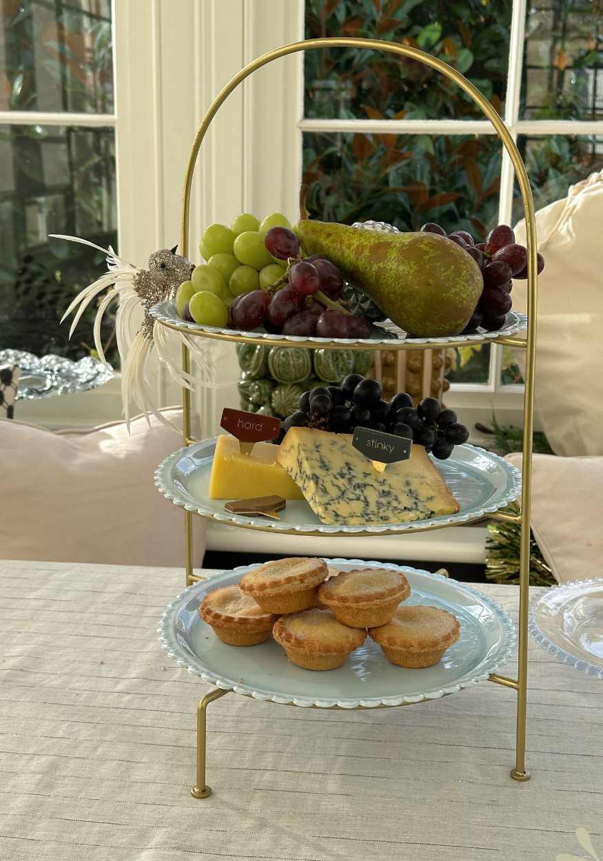 Three Tier Scalloped Cake Stand