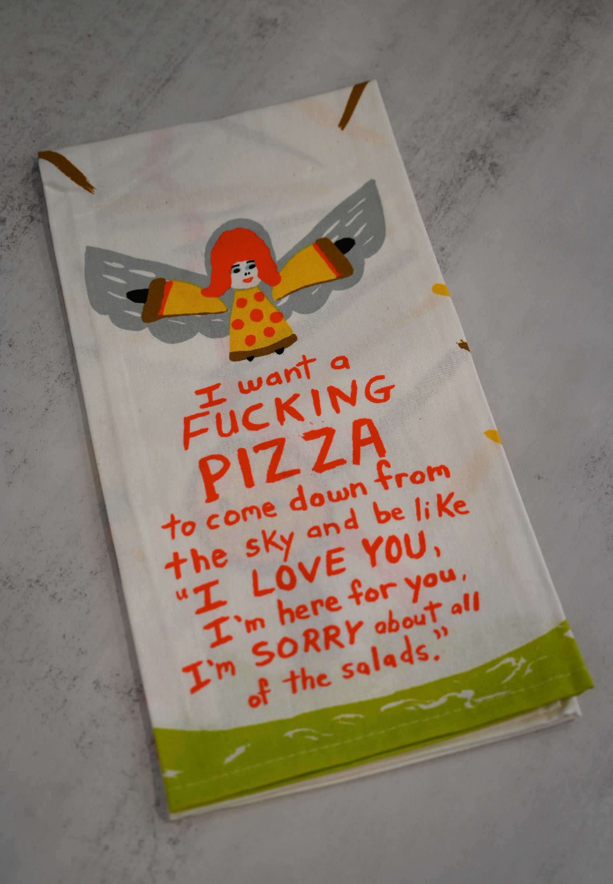 F*cking Pizza Tea Towel