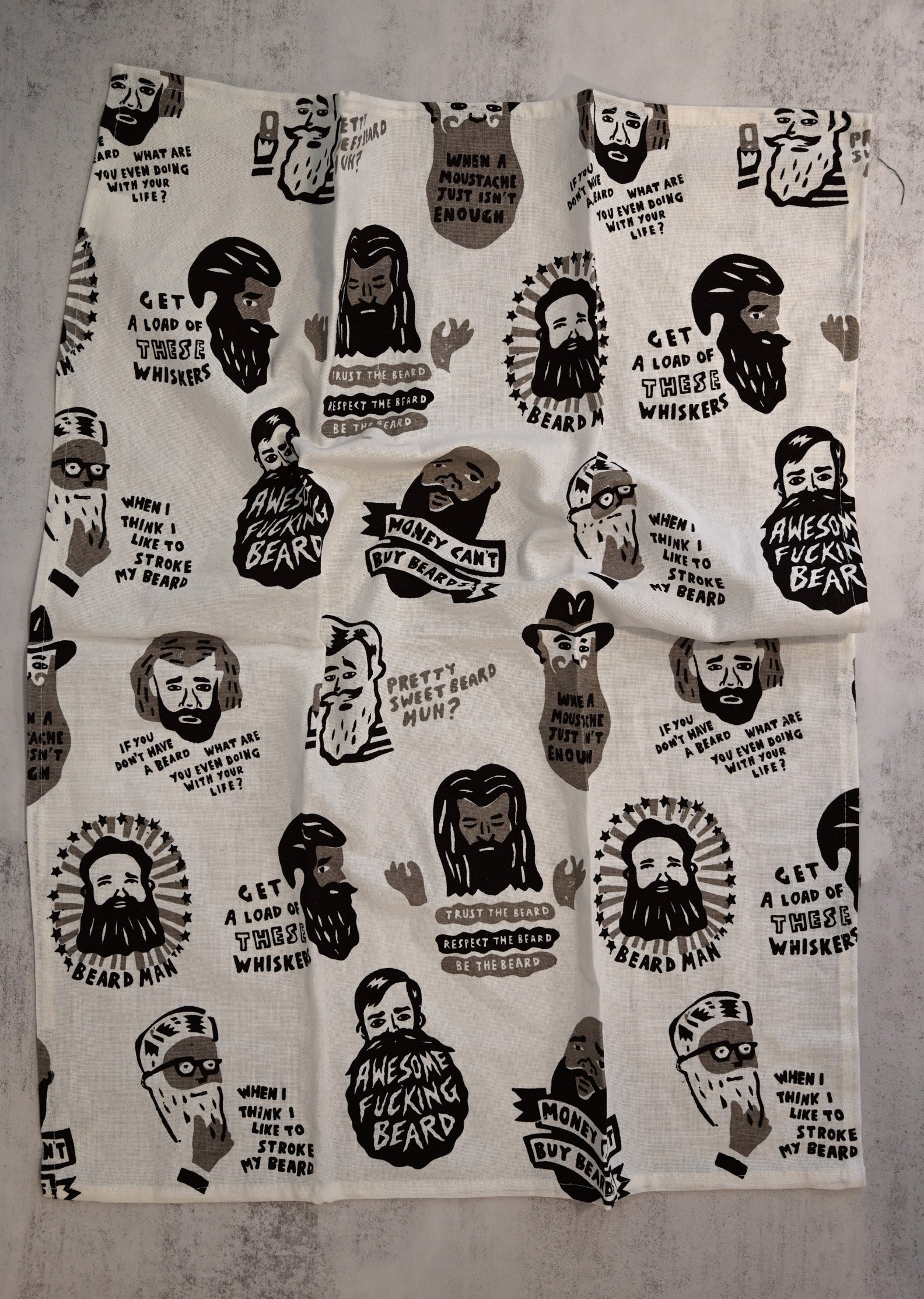 Awesome F*cking Beard Tea Towel