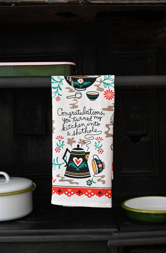 Kitchen Sh*thole Tea Towel