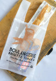 Sac cabas en organza brodé Boulangerie 